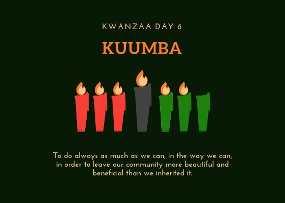 Kwanzaa Day 6 - Creativity - Showing Up And Showing Out
